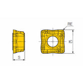 SOMT ...-DP Unique economical 4-corner TOP DRILL inserts for steel applications - Big-tools Industrial Supply Tools for Metal Cutting